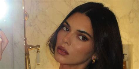 topless selfies|Kendall Jenner Poses Topless in Series of Mirror Selfies.